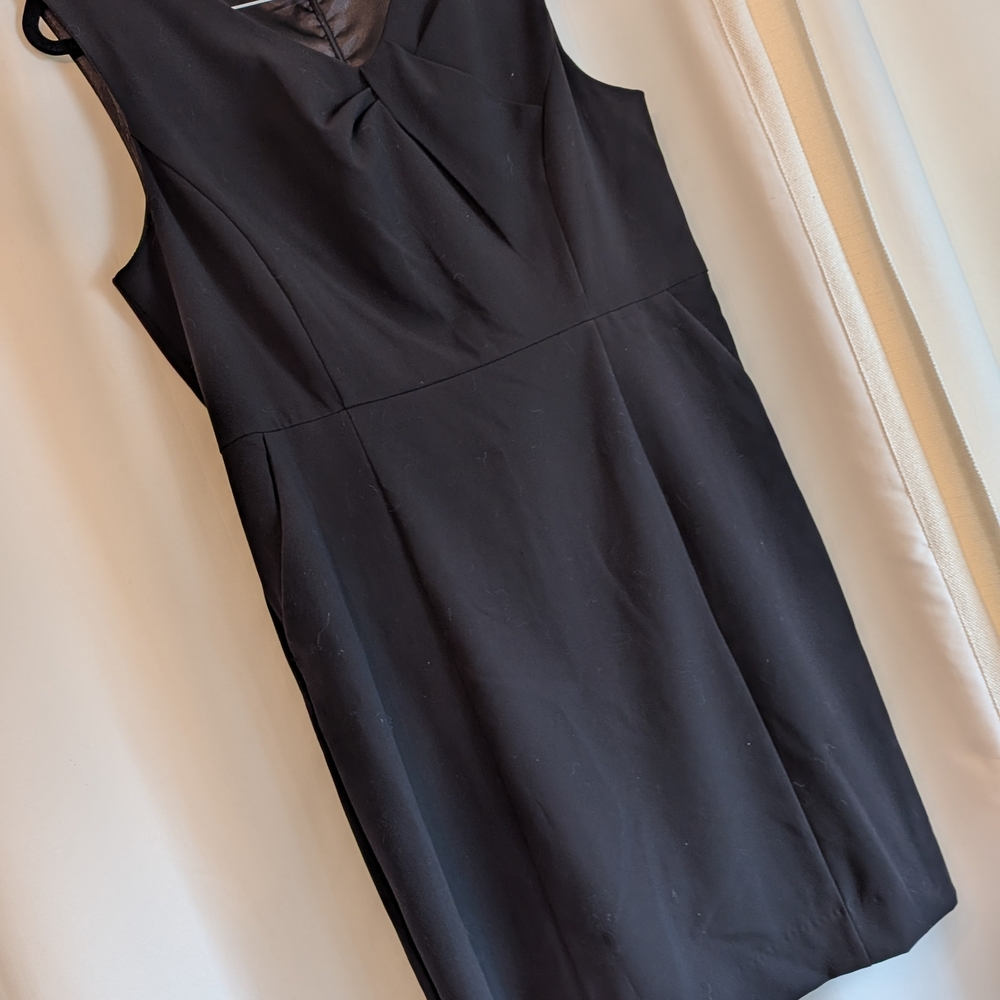 New York & Company Elegant Black Sleeveless Midi Dress